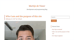 Desktop Screenshot of martijndevisser.com